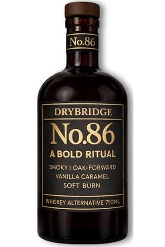 DRYBRIDGE | No. 86 Non-Alcoholic Whiskey Alternative | Smoky • Oak-Forward • Vanilla • Caramel | Non-Alcoholic Spirits Crafted for Sipping or Elevating Your Favorite Mocktails | 750 mL