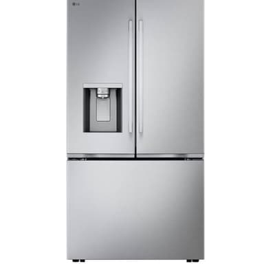 LG 24 cu. ft. Counter Depth MAX Zero Clearance 3-Door French Door Refrigerator with Craft Ice in PrintProof Stainless Steel LF24Z6530S