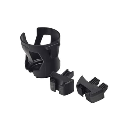 Cup Holder for Quantum Power Chairs with Tru-Balance 3 Seating & Flip-Back Armrests - Replacement Power Chair Drink Holders, Cupholder with 1 & 2-Prong for T-Slot Channel (ACC125003 / ACC2105089)