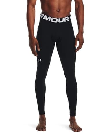 Under Armour Men's ColdGear Armour Leggings , Black (001)/White, Large