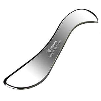 BYYDDIY Stainless Steel Gua Sha Muscle Scraper Tool,Scar Tissue Tool,Physical Therapy Tools,Muscle Scraping Tool,Guasha Massage Scraper,IASTM Tools,Skin Scraping Tool,Soft Tissue Massage Tool