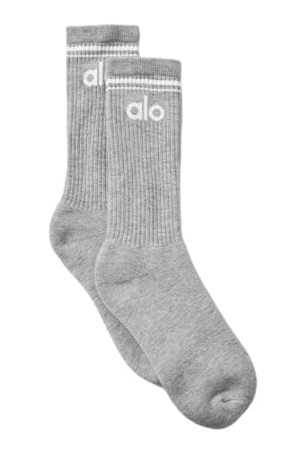 Unisex Throwback Sock - Athletic Heather Grey/White