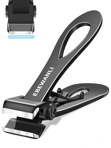 EBEWANLI Straight Nail Clipper, 17mm Wide Jaw Opening Toe Nail Clippers, Extra Large Toenail Clippers for Thick Toenails, Heavy Duty Toenail Clippers for Seniors, Men, Women