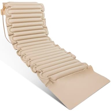 Vive Alternating Air Pressure Mattress Pad Replacement - The Original Bed Sore Prevention Solution - Hospital & Home Mattress Topper - Includes Waterproof Inflatable Ulcer Cushion Pad, Heat Resistant