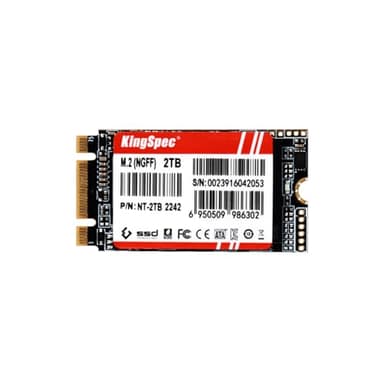 KingSpec 2TB M.2 SATA 2242 SSD NOT for NVMe Slots, Upgrade for Laptop/Desktop, SATA III 6Gb/s, B+M Key, Up to 550MB/s