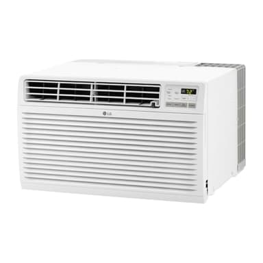 LG 11,800 BTU Through the Wall Air Conditioner, 115V, Cools up to 530 Sq. Ft. for Bedroom, Living Room, Apartment, with Remote, 3 Cool & Fan Speeds, Universal design fits most sleeves, White