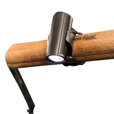 StarBright Grill Light Rechargeable LED Grill Light for Big Green Egg Handle - 150 Lumen Rotatable Night Lights for Illuminated Cooking - Outdoor Grilling Accessory, USB Charging - 3x3-Inch, Black