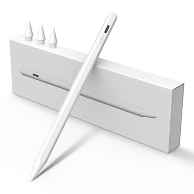 Stylus Pen for iPad Pencil 10th Generation, 2X Fast Charge Apple Pencil with Tilt Sensitivity & Palm Rejection, Compatible with 2018-2025 iPad 6-11th, Pro 12.9/11/13"/ M4, Air 3/4/5/M2/M3, Mini 5/6