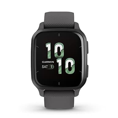 Garmin Venu® Sq 2 GPS Smartwatch - AMOLED Display, All-Day Health Monitoring, Long Battery Life, Activity & Heart Rate Tracker, Slate and Shadow Gray