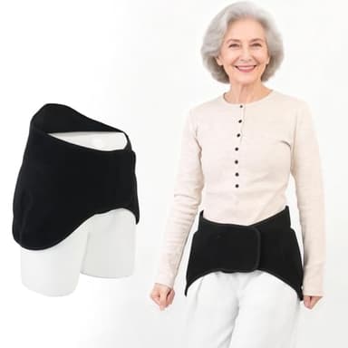 ANBANREY Crash Pants with Hip Pads, Washable Hip Protector Shorts for Elderly Fall Safety, Lightweight Hip Support for Daily Wear and Post-Surgery Rehabilitation