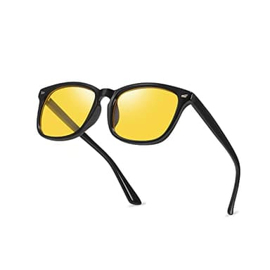 D Lolylad Night Vision Glasses, Polarized Glasses,Fit over Men Women Anti Glare HD Night Driving Glasses