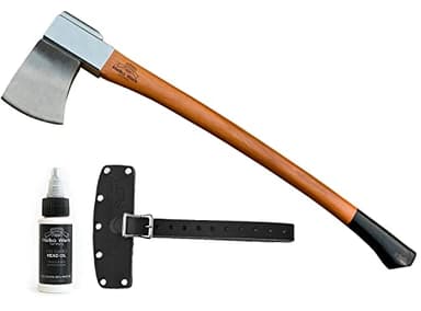 1844 Helko Werk Germany Vario Heavy Universal Axe - German Made Heavy Duty Large Felling and Cutting Axe - Head 5.5 lbs, Handle 36 in. (Heavy Universal) #10055