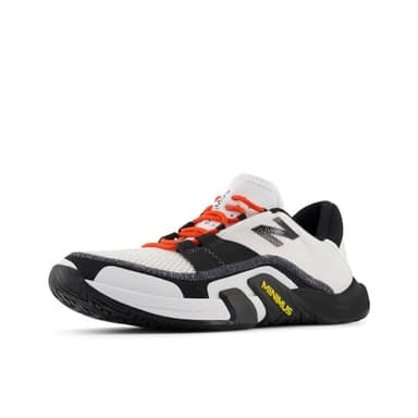 New Balance Men's Minimus TR V2 Cross Trainer, White/Black/Neo Flame, 12 W