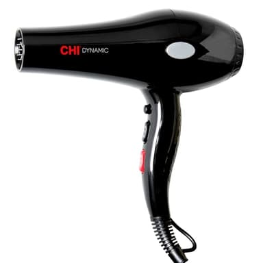 CHI Dynamic Hair Dryer, Blow Dryer for Smooth & Voluminous Hair, Comb-Attachment & Air Concentrating Nozzle for Faster Styling, Low Noise