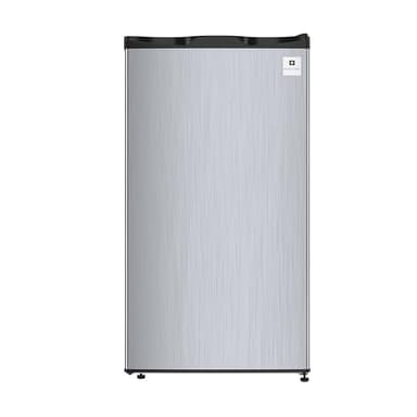 ARCTIC CHEF ACFR322 RCA Mini Refrigerator, Compact Freezer Compartment, Adjustable Thermostat Control, Reversible Door, Ideal Fridge for Dorm, Office, Apartment, Platinum Stainless, 3.2 Cubic Feet