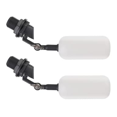 Cxztxcl Float Valve,1/2 Inch Automatic Water System Filler，Adjustable Arm for Ponds,Float Ball Valve,Plastic Float Valve，Automatic Water Level Control,Fountain Float,Livestock Water Trough