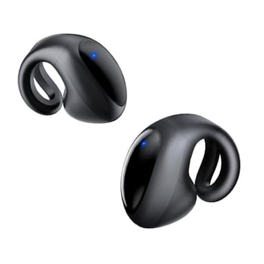 Open Ear Earbuds Lightweight Comfort Clip Wireless Earbuds Sweat Resistant Bluetooth Headphones Lightweight Sport Headphones for Workouts and Running with Dual Digital Display 44H Playtime IPX7