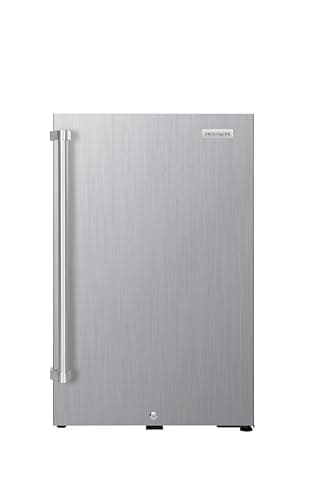 Frigidaire 4.3 CU FT capacity IPX4 Waterproof Rugged All-Weather Refrigerator, Outdoor/Indoor, Stainless Steel