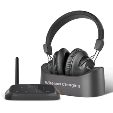 Avantree HT5009 Plus - Ultra Comfortable Wireless Headphones for TV Watching, 60h Playtime, Clear Voice & Enhanced Volume for Seniors & Hard of Hearing, Compatible with Samsung, LG & Other TVs