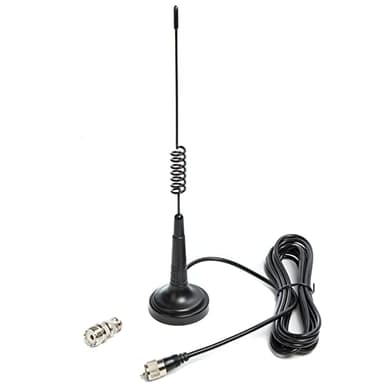 Cobra 14 Inch CB Antenna - Magnetic Mount, PL259 & BNC Compatible, Fits Cobra, Midland, Uniden, President Radios