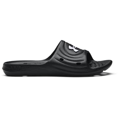 Under Armour mens Locker Iv Slide Sandal, Black Black White 001, 8 US