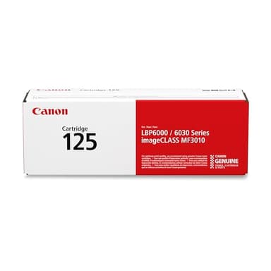 Canon Genuine 125 Black Toner Cartridge Compatible with MF3010, MF3010 VP, LBP6000, LBP6030w