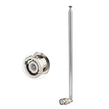 Bingfu Police Radio Scanner Antenna 20-1300MHz 7 Sections Telescopic BNC Male Handheld CB Ham Antenna for Uniden Whistler Police Scanner Two Way Radio Frequency Counter