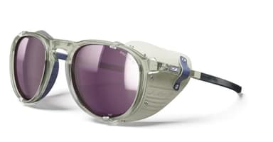 Julbo Millenium Mountain Sunglasses - Translucent Army Frame - Purple Lens (Spectron 3 Polarized HD)