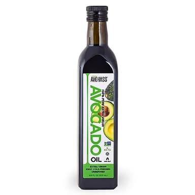 Avohass Kenya Extra Virgin Avocado Oil First Cold Pressed Unrefined 16.9 fl oz Bottle