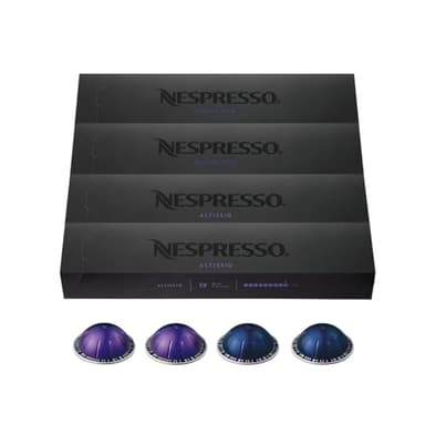 Nespresso Capsules Vertuo, Espresso Bold Variety Pack, Medium and Dark Roast Espresso Coffee, 40-Count Espresso Pods, Brews 1.35oz