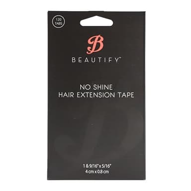 Beautify No-Shine Hair Extension Tape Tabs, Double Sided Replacement Tape for Tape in Hair Extensions Human Hair, Shine-Free Strong Hold Extension Tabs for Secure Bonding and Maintenance, 120 Pieces