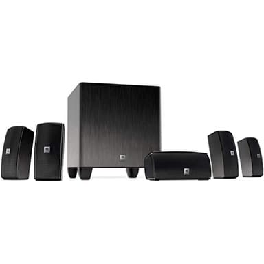 JBL Cinema 610 Advanced 5.1 Home Theater Speaker System with Powered Subwoofer (Renewed)