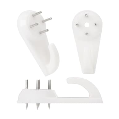 Suprom 30pcs Concrete Wall Hooks, Non-Trace Picture Hanger for Wooden/Stucco/Plaster/Hard Wall, No Damage or Drilling Picture Hooks for Hanging Picture, Artwork, Clocks