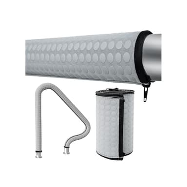 Kakolvan Swimming Pool Handrail Cover, Non-Slip Railing Handle Grip Covers with Zippers, Fit Most Above/Inground Pool Hand Rails, Cooling, Soft & Comfortable Touch Ladder Sleeve (6 Ft, 1 Pack)