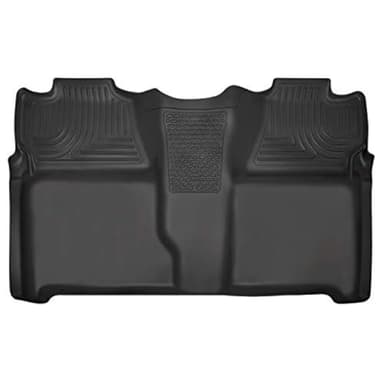 Husky Liners Weatherbeater Floor Mats | Fits 2007-2013 Chevrolet Silverado & GMC Sierra 1500 Crew Cab; 2007-2014 Silverado & Sierra 2500/3500 Crew Cab (Full Coverage) | 2nd Row, 1-pc Black - 19201