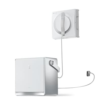 ECOVACS WINBOT W2 PRO Omni Portable Window Cleaning Robot with Multi-Functional Station, Charging While Working, Intelligent Cleaning with Triple Nozzle Water Sprayer, 12-Level Protection