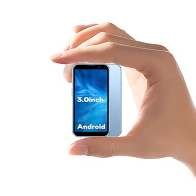 ZOKOE Small Intelligent 3G Unlocked Mobile Phone, with a 3-inch Screen, Dual SIM Dual Standby. It's a Portable Spare Phone, Suitable for Kids and Students, (Blue)