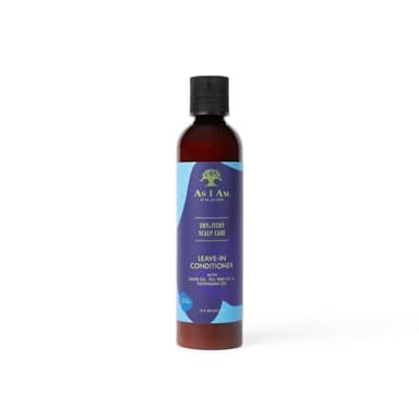 As I Am Dry & Itchy Scalp Care Leave In Conditioner - 8 ounce - Enriched with Olive oil, Tea Tree Oil and Peppermint Oil