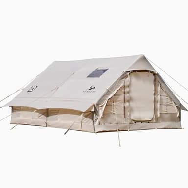 TOMOUNT Inflatable Tents 13ft*High6.5ft Large Air Glamping Tents with Pump for Family Camping 4 Seasons 6~8 Person Tent Waterproof