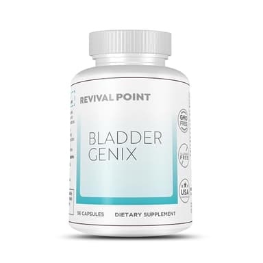 Revival Point Bladdergenix Bladder Control Supplement with Urox for Women and Men - for Urinary Urgency and Frequency and Urinary Tract Support