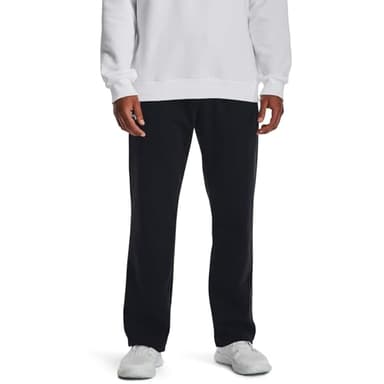 Under Armour Men's Rival Fleece Pants, (001) Black / / White, 4X-Large