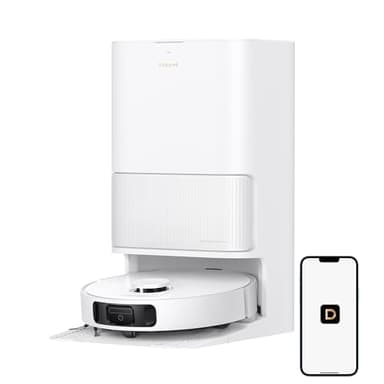 DREAME L40s Ultra CE Robot Vacuum and Mop Combo with Self-Emptying Dock, 13,000Pa Suction, Mop Self-Cleaning and Auto-Raising, Ultrasonic Carpet Sensing, Ideal for Pet Hair, Carpet and Hard Floors