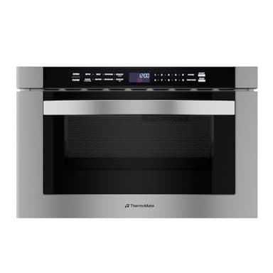 24 Inch Built-in Microwave Drawer, ThermoMate 1.2 Cu. Ft. Microwave Drawer with Automatic Presets, 1000 Watts with 11 Power Levels, Touch Controls, Sensor Cooking, Defrosting Rack, Stainless Steel