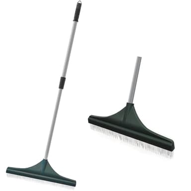 SOYUS Artificial Turf Rake Carpet Rake, Hand Rakes with Adjustable Handle Steel 32 to 52 inches for Artificial Grass and Lawn Leaf Removal, Carpet Rakes, Pet Hair Removal