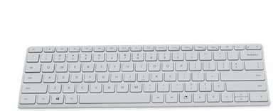 Microsoft Designer Compact Keyboard Ultra-Slim Portable Wireless Bluetooth Keyboard for PC, Mac, Laptop, Tablet and Mobile Devices, for Ergonomic Typing - White