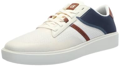 Cole Haan Men's Grand Crosscourt Winner Sneaker, Ivory/Navy Blazer, 10