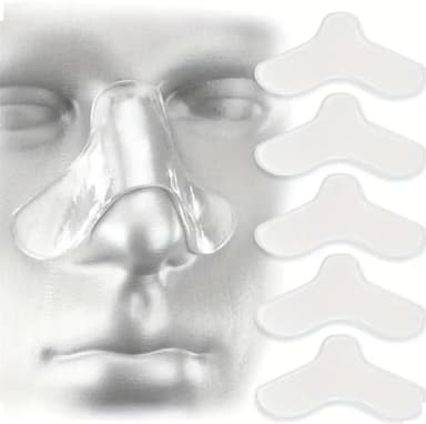 TOCHMAKID CPAP Mask Gel Nose Pads (5-Pack) – Soft Gel Cushions for Nose Bridge, Universal Fit CPAP Mask Accessory, Prevents Red Marks & Skin Irritation