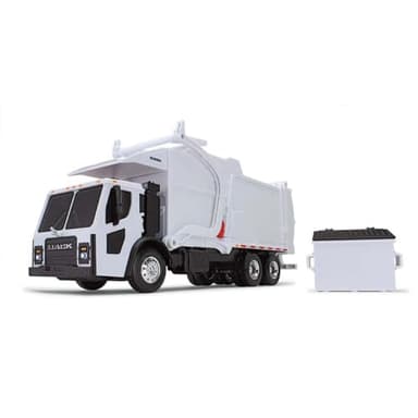 First Gear 1/25 White Mack LR Garbage Truck w/McNeilus Meridian Loader & Dumpster 70-0626