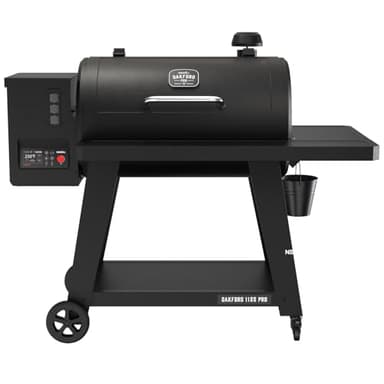 Oakford 1125 Pro Pellet Gril with 1069 SQ In Cooking Area, Cast Iron Grates, I-Site View Indicator, Heavy Duty Pellet Smoker Grill with Bluetooth Connectivity - 910-0513