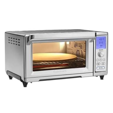 Cuisinart Chef’s Convection Toaster Oven, 1800-Watt Electric Oven with 15 Cooking Functions, Fits 13" Pizza, 9"x13" Baking Pan, and Full-Size Chicken, Nonstick Interior, TOB-260N1NAS, Stainless Steel
